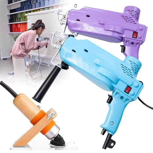 2-in-1 Electric Tufting Gun Kit with Built-in Motor, Adjustable Speed Rug Maker Machine for Beginners, Portable Carpet Weaving Tool with Trimmer, Safe DIY Craft Equipment for Home Art Projects