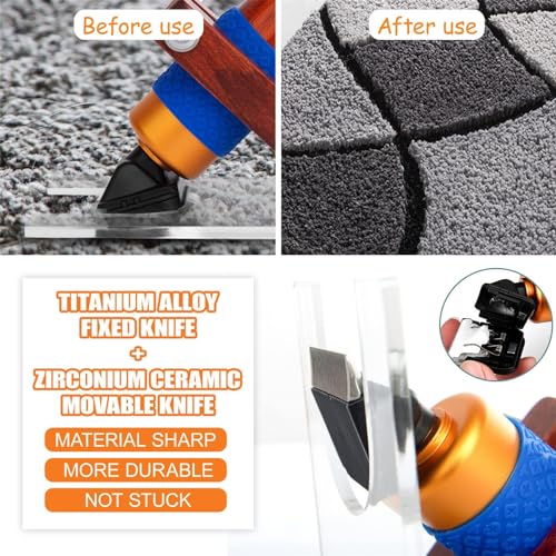 2-in-1 Electric Tufting Gun Kit with Built-in Motor, Adjustable Speed Rug Maker Machine for Beginners, Portable Carpet Weaving Tool with Trimmer, Safe DIY Craft Equipment for Home Art Projects