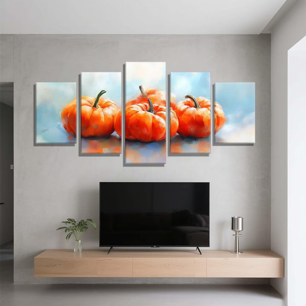5 Pack Diamond Painting Kits Plant Pumpkin Large Diamond Painting Kits for Adults, Crystal Gems Arts and Crafts, DIY Full Drill Embroidery Paintings for Home Wall Decor 300x180cm/120x78in q-10472