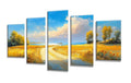 5 Pack Diamond Painting Kits Path Landscape Large Diamond Painting Kits for Adults, Crystal Gems Arts and Crafts, DIY Full Drill Embroidery Paintings for Home Wall Decor 300x180cm/120x78in q-10659