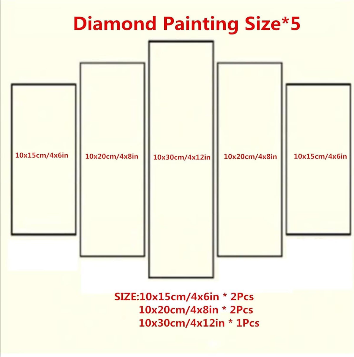 5 Pack Diamond Painting Kits Plant Rose Large Diamond Painting Kits for Adults, Crystal Rhinestone Gems Arts and Crafts, DIY Full Drill Embroidery Paintings, Home Wall Decor 300x180cm/120x78in q-10912