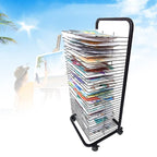 Art Drying Rack for Classroom Painting Crafts, Kids Art Clothes Rack, Educational Products, Great for Schools and Nurseries, Space Saving Rack,