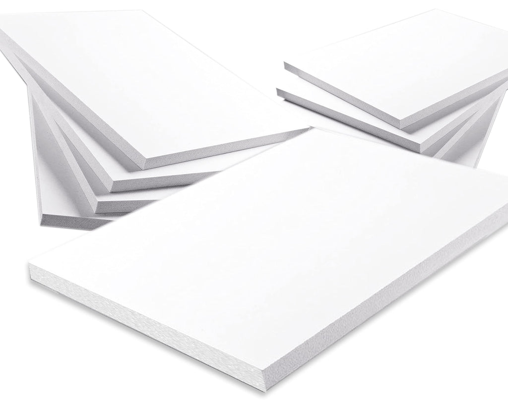 3/8" White Foam Core Boards 9x12-250 Pack. Many Sizes Available. Acid Free Craft Poster Board for Signs, Buffered Presentations, School, Office and Art Projects