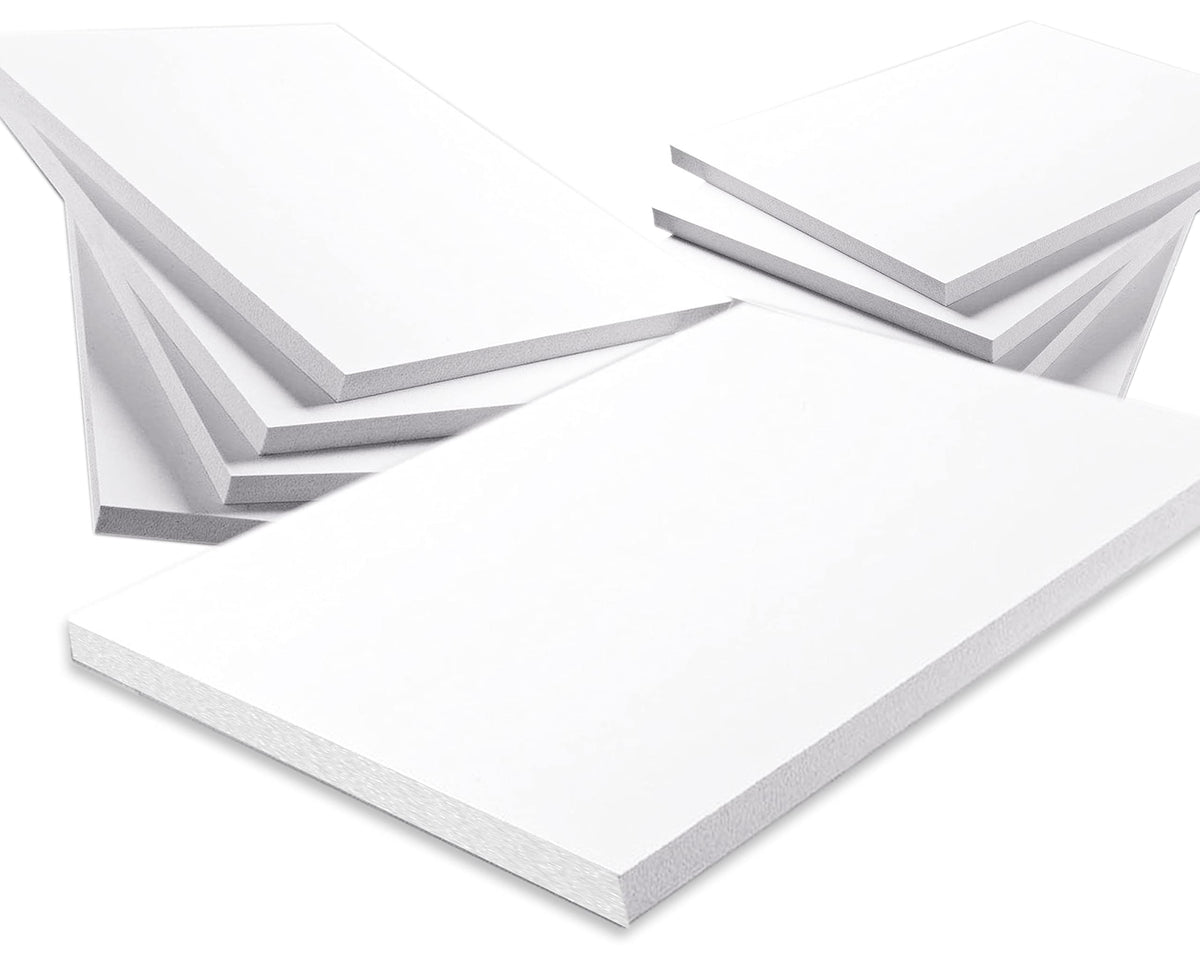 3/8" White Foam Core Boards 9x12-250 Pack. Many Sizes Available. Acid Free Craft Poster Board for Signs, Buffered Presentations, School, Office and Art Projects