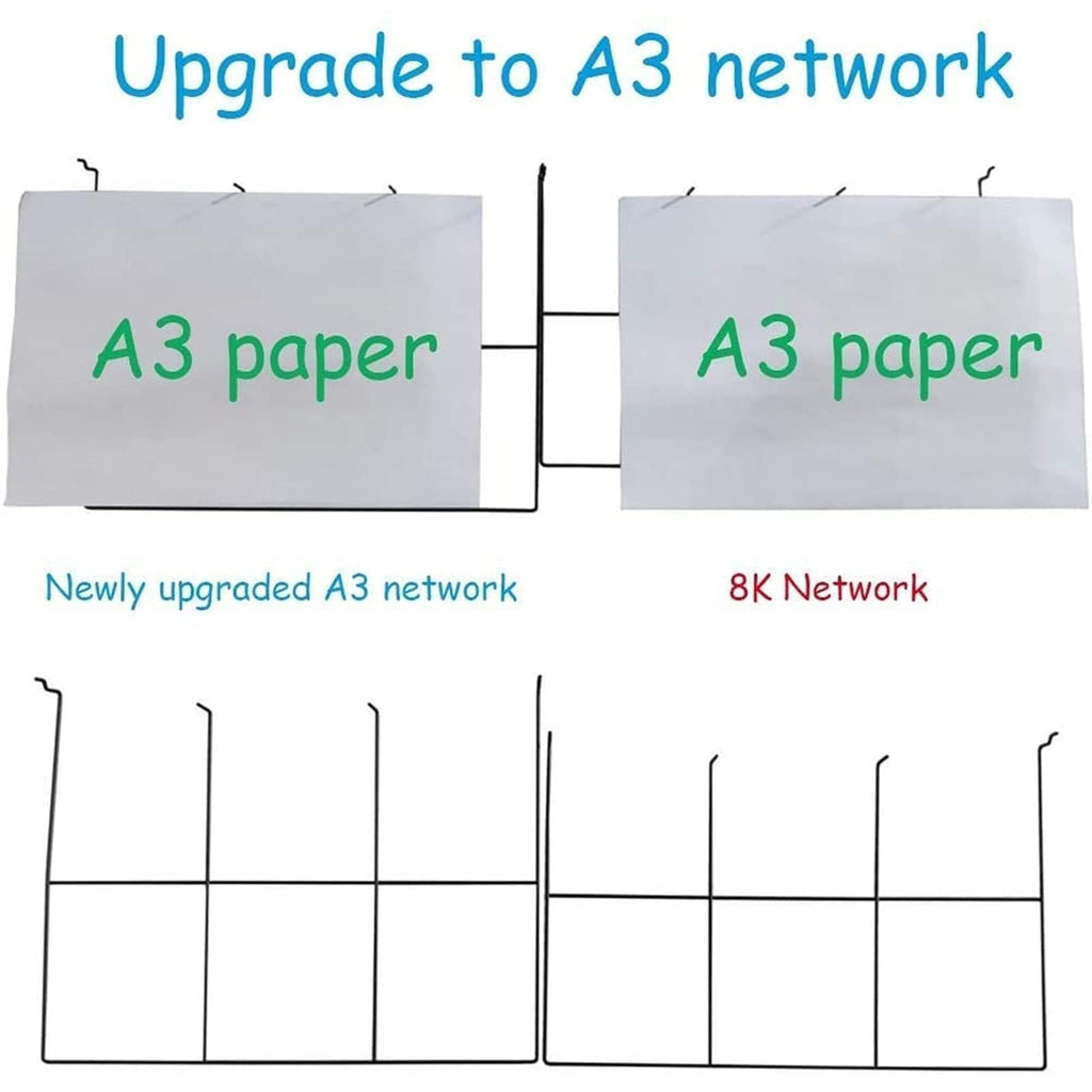 Art Drying Rack - 30-Layer Stackable Metal Wire Rack for Painting & Crafts Mobile Art Display Storage for Classrooms & Studios Flexible Shelf for Artwork,20 Layers