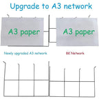 Art Drying Rack - 30-Layer Stackable Metal Wire Rack for Painting & Crafts Mobile Art Display Storage for Classrooms & Studios Flexible Shelf for Artwork,20 Layers