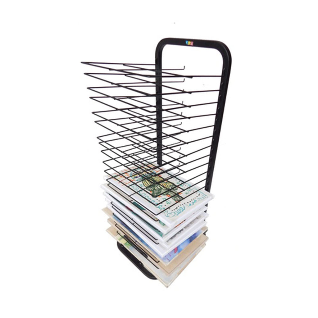 Art Drying Rack Painting Craft Artwork Canvas Storage, Foldable Easel with Pulleys to Save Space, Keep Your Paintings in The Best Condition 25/30/35Tier Drawing Board Sta-30Tier