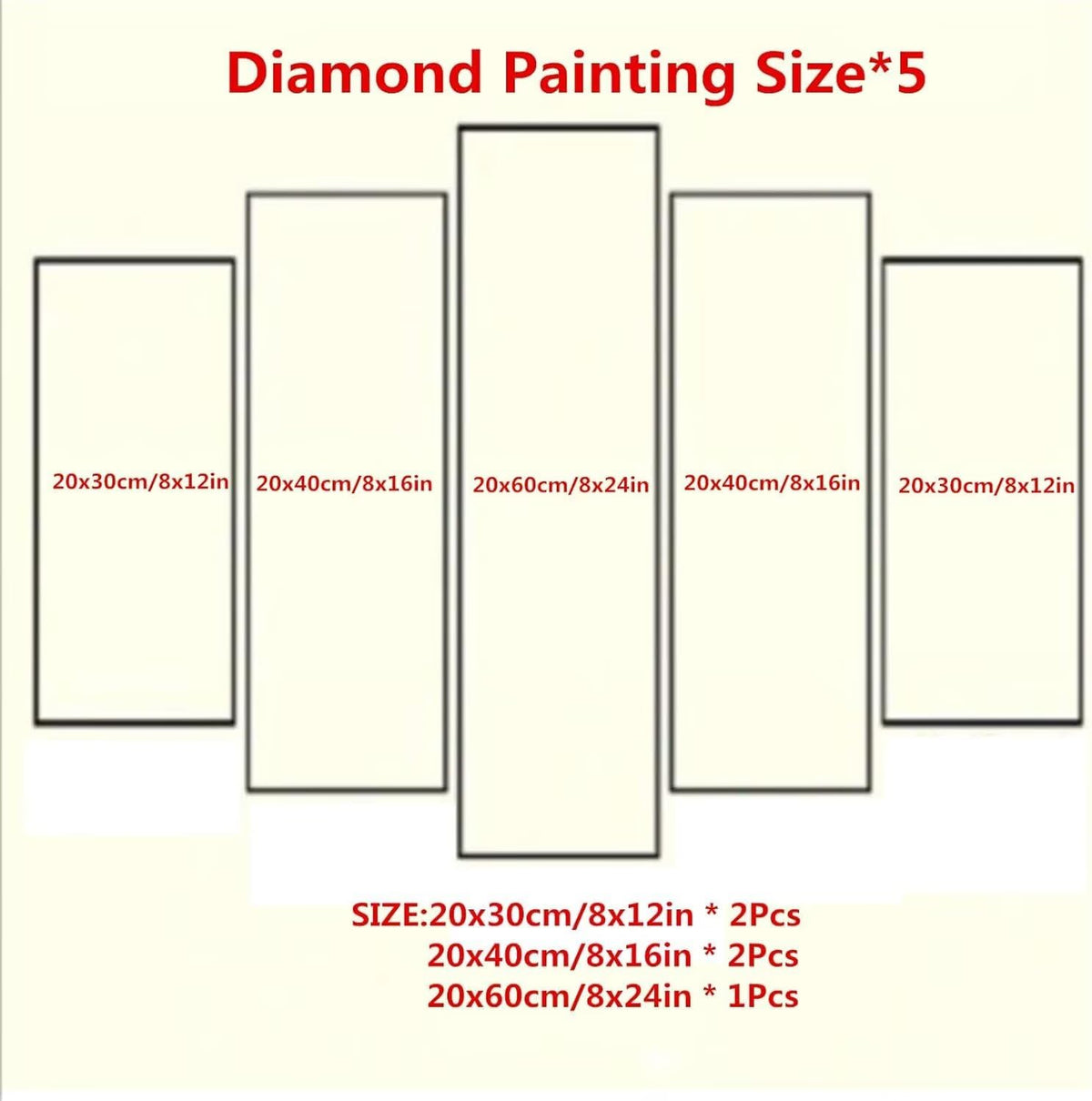 5 Pack Diamond Painting Kits Plant Rose Large Diamond Painting Kits for Adults, Crystal Rhinestone Gems Arts and Crafts, DIY Full Drill Embroidery Paintings, Home Wall Decor 300x180cm/120x78in q-10912