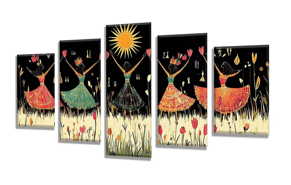 5 Pack Diamond Painting Kits Abstract Woman Large Diamond Painting Kits for Adults, Crystal Gems Arts and Crafts, DIY Full Drill Embroidery Paintings for Home Wall Decor 300x180cm/120x78in q-10065