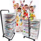 Art Drying Rack for Classroom Painting Crafts, Kids Art Clothes Rack, Educational Products, Great for Schools and Nurseries, Space Saving Rack,