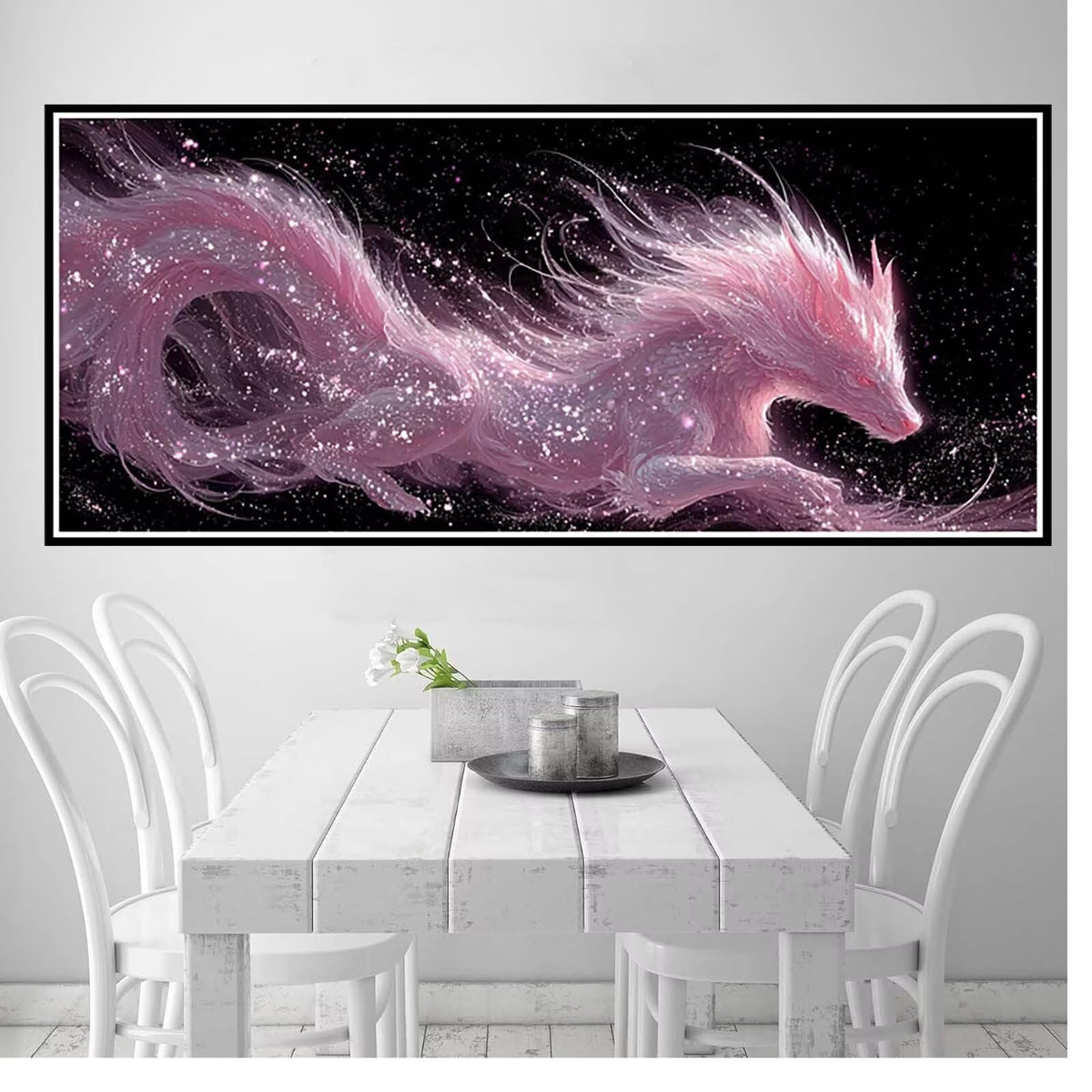 Animal Diamond Painting Kit, Dream Diamond Art Kits for Adults Beginner 5D DIY Full Drill Round Rhinestone Gem Art Crafts for Adults with Complete Tools for Home Decor, Gifts 50x120inch -yym26037G