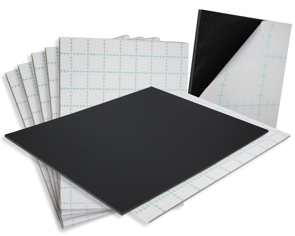 3/16" Black 1 Side Self Adhesive Foam Core Boards 8.5x11-250 Pack. Many Sizes Available. Acid Free Craft Poster Board for Signs, Buffered Presentations, School, Office and Art Projects