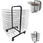Art Drying Rack with Wheels for Classroom Painting Crafts