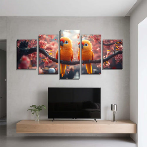 5 Pack Diamond Painting Kits Bird Flower Large Diamond Painting Kits for Adults, Crystal Rhinestone Gems Arts and Crafts, DIY Full Drill Embroidery Paintings, Home Wall Decor 300x180cm/120x78in q-9515