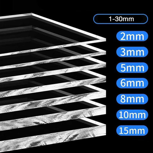 10 Pack 1/4" Thick Plexiglass Sheets - 11.81x19.69in PET Clear Sheets for Art Design,Craft Projects, Signs, DIY in Home, Wedding, Festival,Party,Office