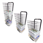 Art Drying Rack - 30-Layer Stackable Metal Wire Rack for Painting & Crafts Mobile Art Display Storage for Classrooms & Studios Flexible Shelf for Artwork,20 Layers