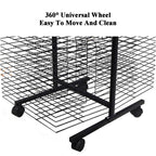 Art Drying Rack on Lockable Wheels - 50 Tier Space-Saving Metal Shelves for Classrooms, Studios & Craft Rooms - Ideal for Artists, Crafters & Creative Spaces!