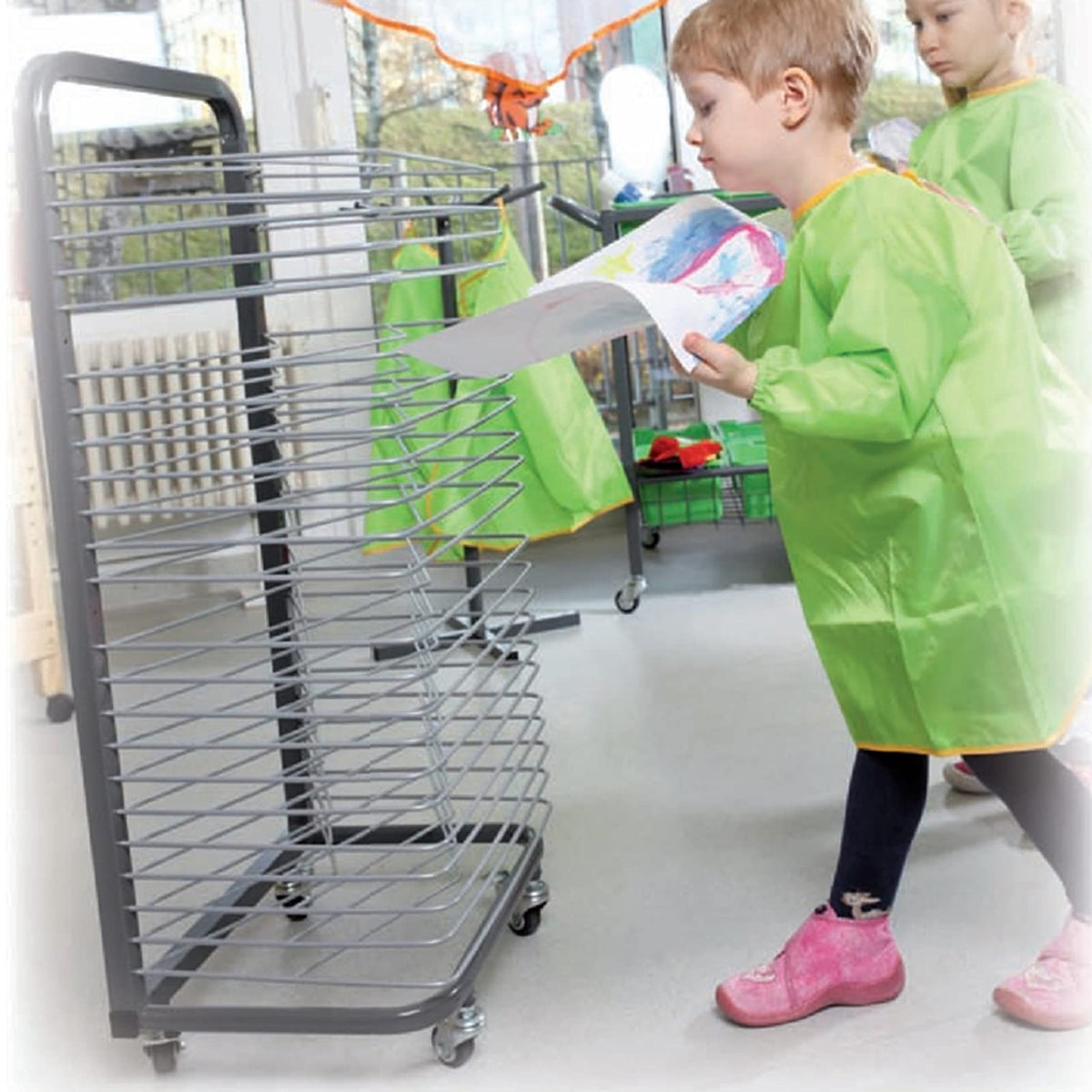 Art Drying Rack Painting Craft Artwork Canvas Storage, Foldable Easel with Pulleys to Save Space, Keep Your Paintings in The Best Condition 25/30/35Tier Drawing Board Sta-30Tier