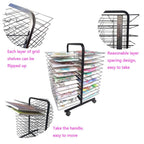 Art Drying Rack with Wheels for Classroom Painting Crafts