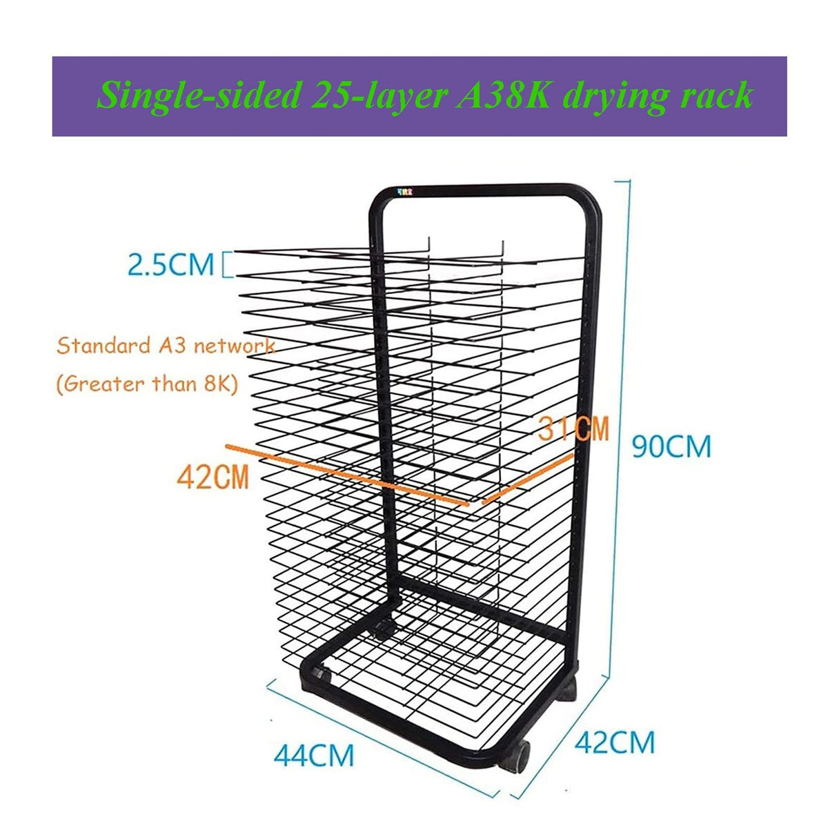 Art Drying Rack for Classroom Painting Crafts, Kids Art Clothes Rack, Educational Products, Great for Schools and Nurseries, Space Saving Rack,