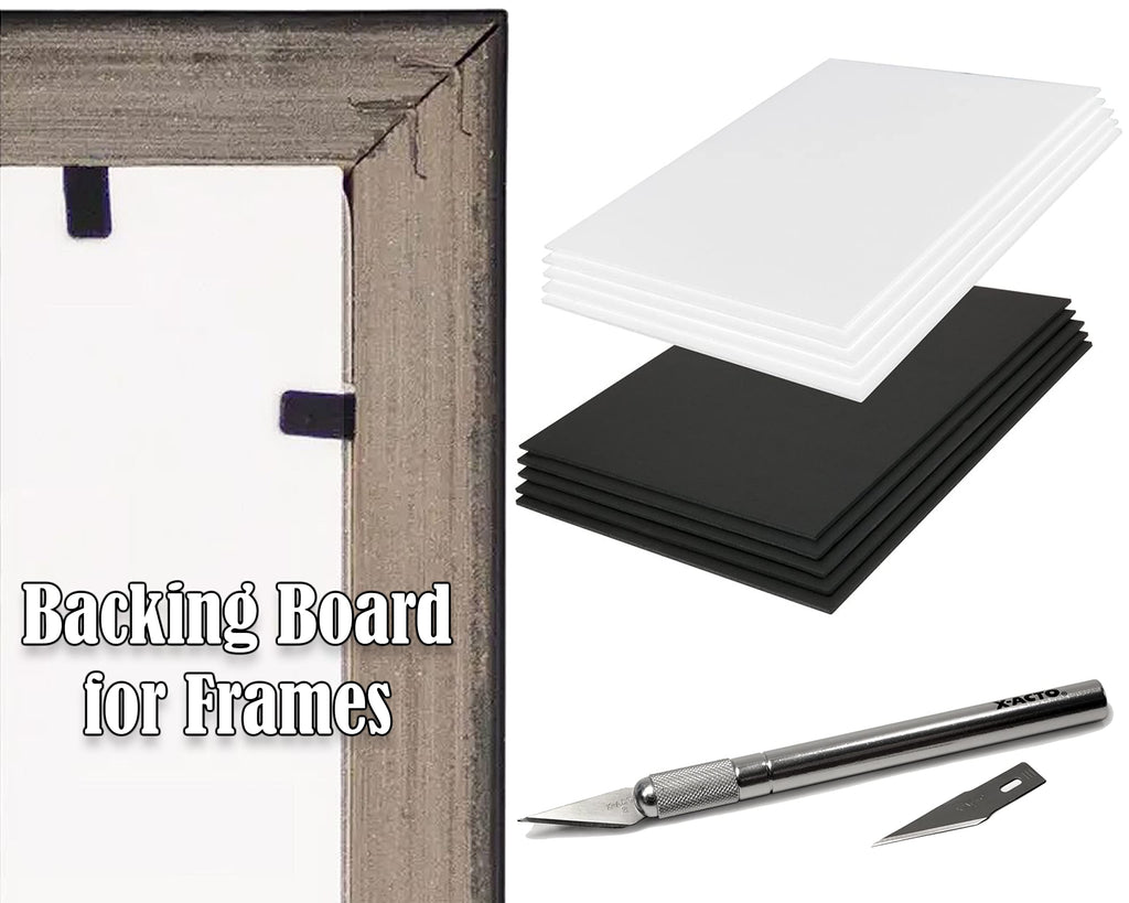 3/8" White Foam Core Boards 9x12-250 Pack. Many Sizes Available. Acid Free Craft Poster Board for Signs, Buffered Presentations, School, Office and Art Projects