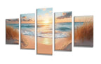 5 Pack Diamond Painting Kits Sunset Beach Large Diamond Painting Kits for Adults, Crystal Rhinestone Gems Arts and Crafts, DIY Full Drill Embroidery Paintings, Home Decor 300x180cm/120x78in q-9394