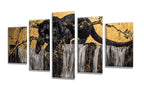 5 Pack Diamond Painting Kits Fall Cat Large Diamond Painting Kits for Adults, Crystal Rhinestone Gems Arts and Crafts, DIY Full Drill Embroidery Paintings, Home Wall Decor 300x180cm/120x78in q-10153