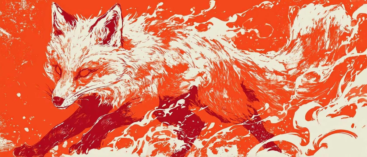 Animal Diamond Painting Kit, Fox Diamond Art Kits for Adults Beginner 5D DIY Full Drill Round Rhinestone Gem Art Crafts for Adults with Complete Tools for Home Decor, Gifts 50X120Inch -yym2603MP