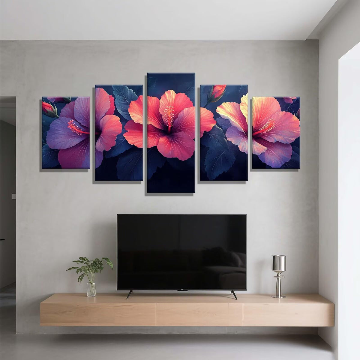 5 Pack Diamond Painting Kits Plant Flower Large Diamond Painting Kits for Adults, Crystal Rhinestone Gems Arts and Crafts, DIY Full Drill Embroidery Paintings, Home Decor 300x180cm/120x78in q-9361