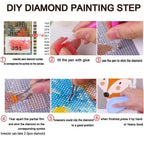5 Pack Diamond Painting Kits Moon Tree Large Diamond Painting Kits for Adults, Crystal Rhinestone Gems Arts and Crafts, DIY Full Drill Embroidery Paintings, Home Wall Decor 300x180cm/120x78in q-9284
