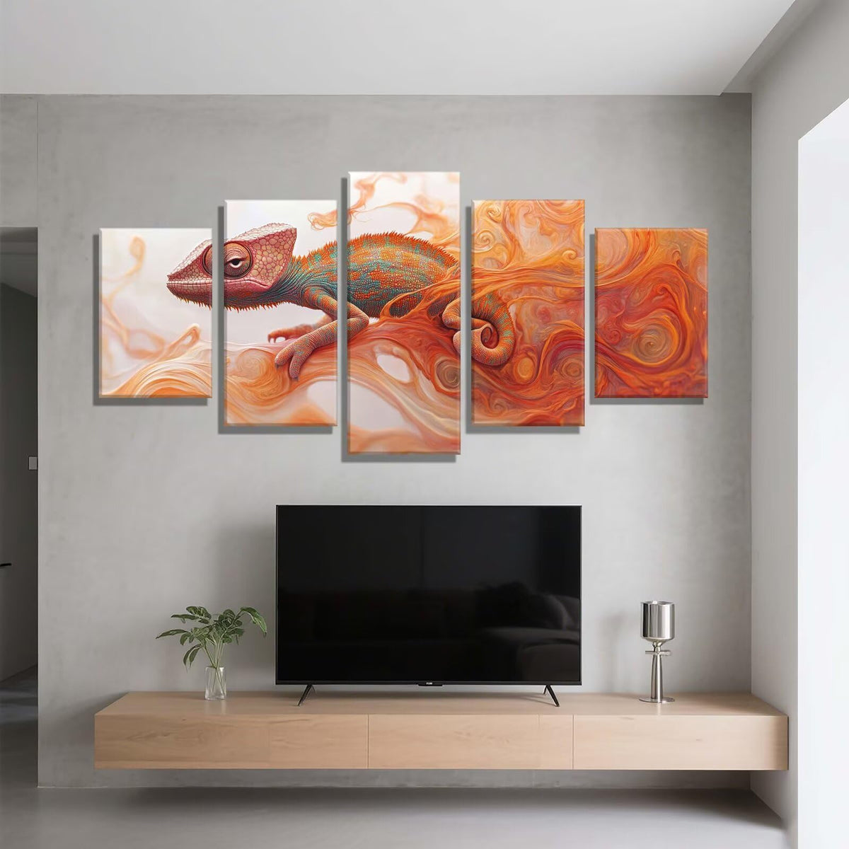 5 Pack Diamond Painting Kits Animal Lizard Large Diamond Painting Kits for Adults, Crystal Gems Arts and Crafts, DIY Full Drill Embroidery Paintings for Home Wall Decor 300x180cm/120x78in q-9977