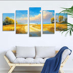5 Pack Diamond Painting Kits Path Landscape Large Diamond Painting Kits for Adults, Crystal Gems Arts and Crafts, DIY Full Drill Embroidery Paintings for Home Wall Decor 300x180cm/120x78in q-10659