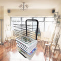 Art Drying Rack for Classroom - Metal Wire Display Rack 30-Layer 4 Sizes Art Cart with Wheels for Studios & Home Use Perfect for Art Projects & Crafts,25