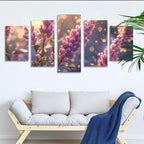 5 Pack Diamond Painting Kits Sunset Flower Large Diamond Painting Kits for Adults, Crystal Gems Arts and Crafts, DIY Full Drill Embroidery Paintings for Home Wall Decor 300x180cm/120x78in q-9889