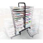 Art Drying Rack with Wheels for Classroom Painting Crafts