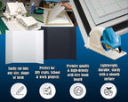 3/8" White Foam Core Boards 9x12-250 Pack. Many Sizes Available. Acid Free Craft Poster Board for Signs, Buffered Presentations, School, Office and Art Projects