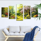5 Pack Diamond Painting Kits Forest Landscape Large Diamond Painting Kits for Adults, Crystal Gems Arts and Crafts, DIY Full Drill Embroidery Paintings for Home Wall Decor 300x180cm/120x78in q-9405