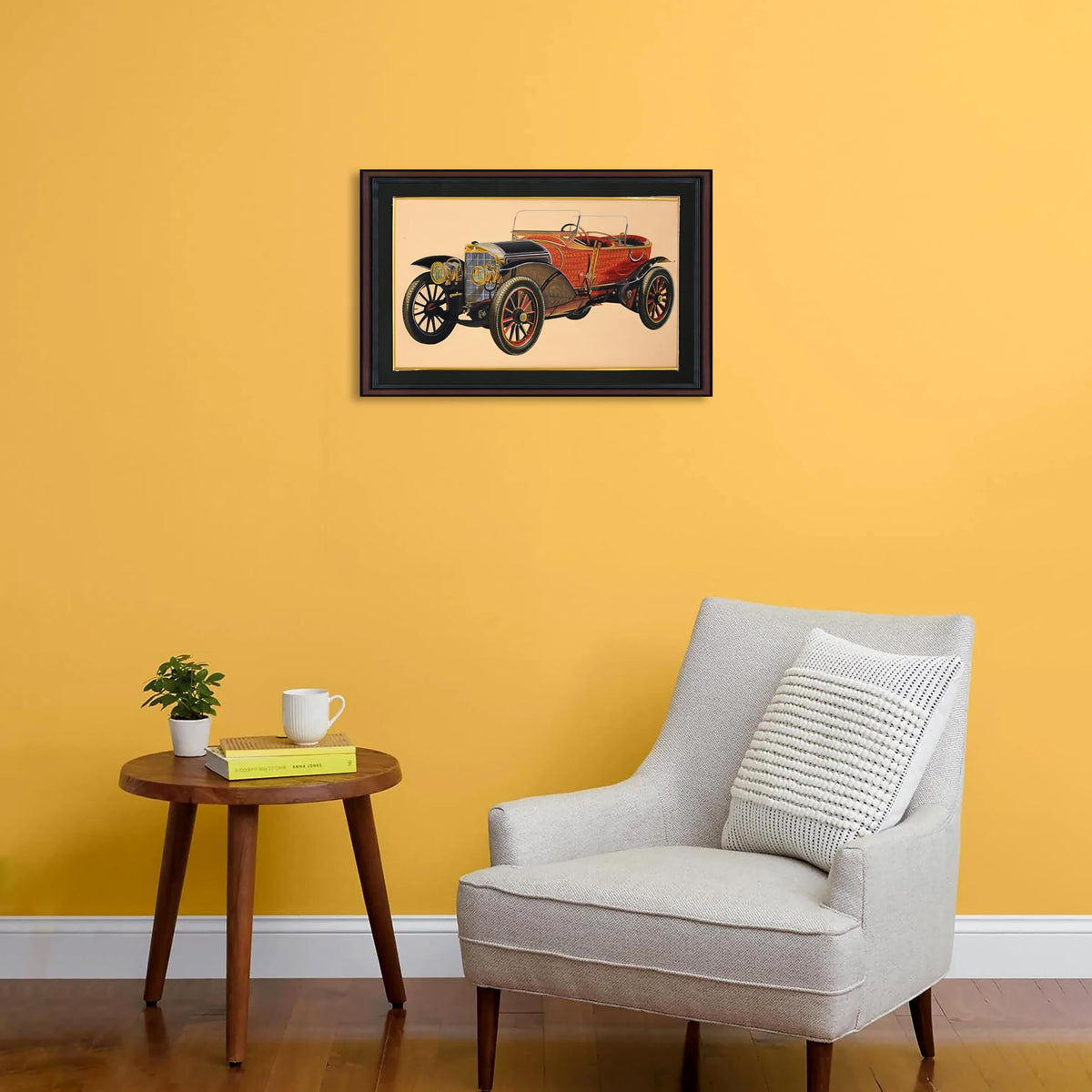 Arts & Crafts Vintage Classic Car Painting, 15x10 Inch