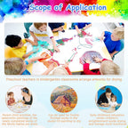Art Drying Rack with Wheels for Classroom Painting Crafts