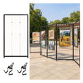 4 6 8 10 Pack Double-Sided Painting Display Panel Stand with Hooks